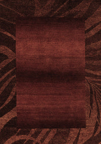 Abstract Brown Modern Rug, abs4296brn