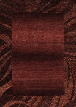 Abstract Brown Modern Rug, abs4296brn