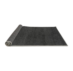 Sideview of Abstract Gray Modern Rug, abs4297gry