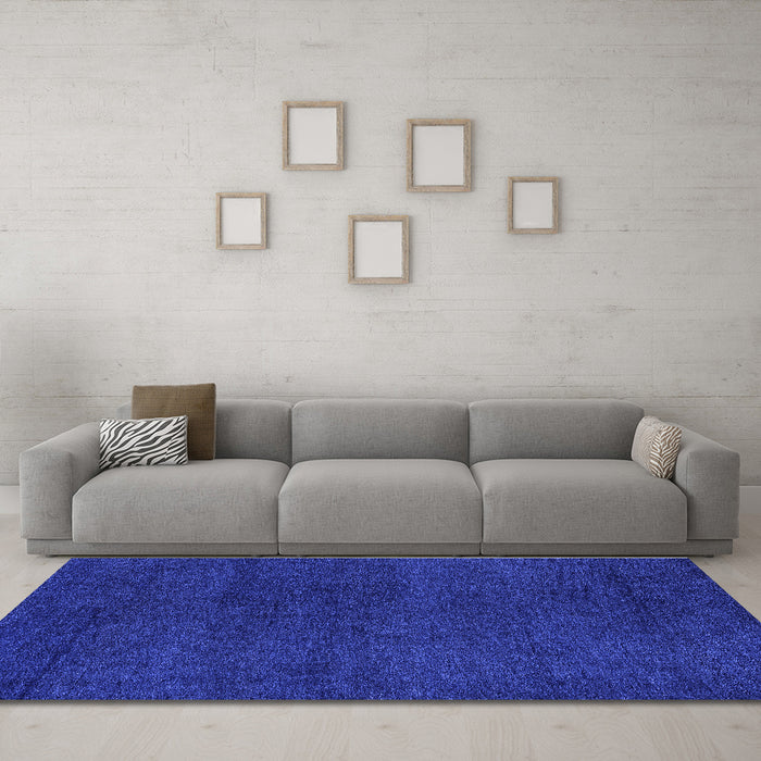 Machine Washable Abstract Blue Modern Rug in a Living Room, wshabs4297blu