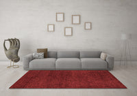 Machine Washable Abstract Red Modern Rug, wshabs4297red