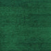 Square Abstract Green Modern Rug, abs4297grn