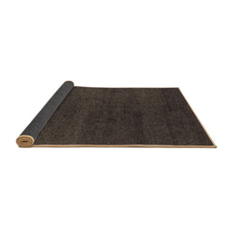 Sideview of Abstract Brown Modern Rug, abs4297brn