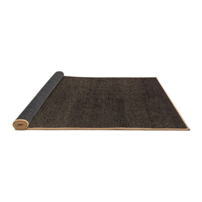Sideview of Abstract Brown Modern Rug, abs4297brn