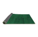 Sideview of Abstract Green Modern Rug, abs4297grn