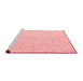 Modern Red Washable Rugs