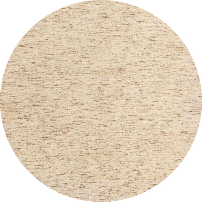 Round Machine Washable Abstract Brown Sugar Brown Rug, wshabs4298