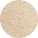 Round Machine Washable Abstract Brown Sugar Brown Rug, wshabs4298