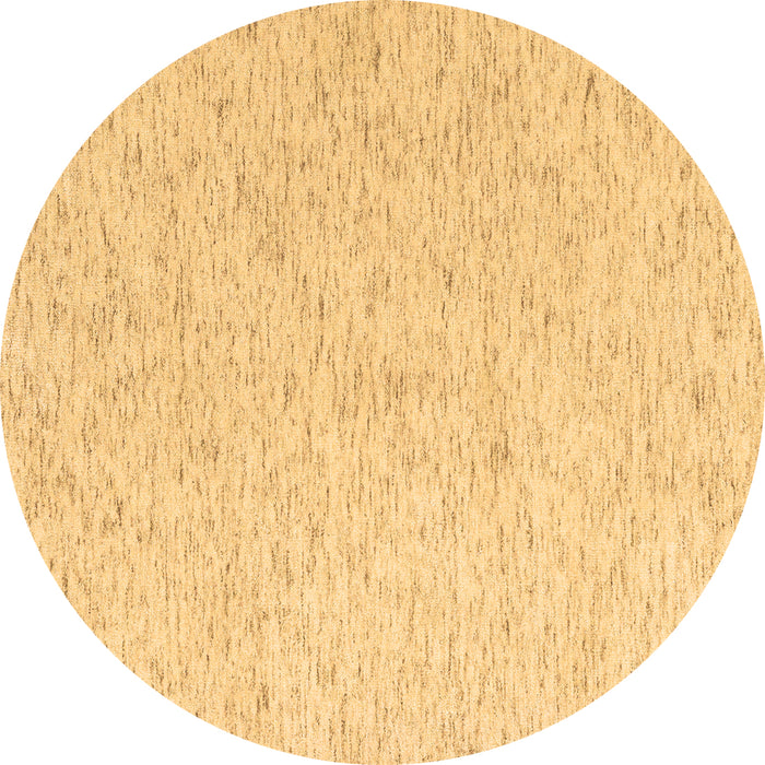 Round Machine Washable Solid Brown Modern Rug, wshabs4298brn