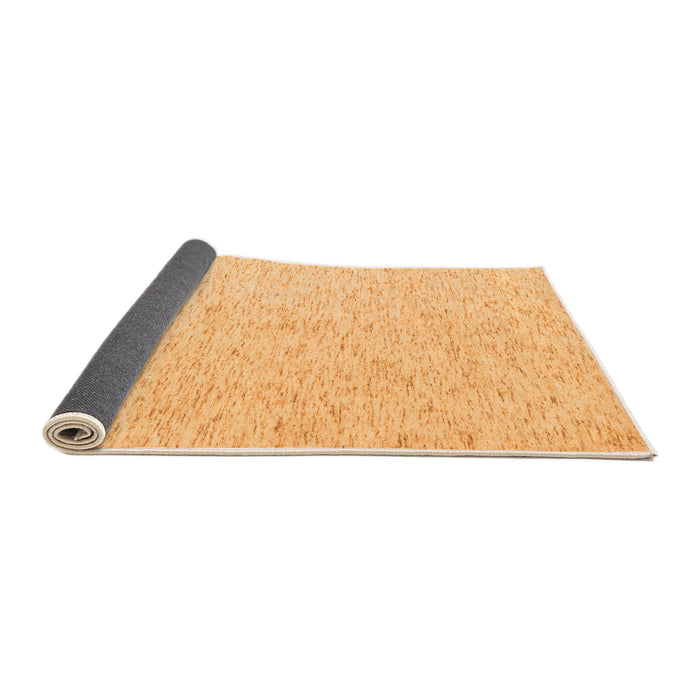 Sideview of Solid Orange Modern Rug, abs4298org