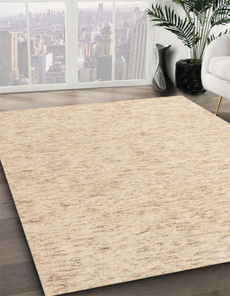 Machine Washable Abstract Brown Sugar Brown Rug in a Family Room, wshabs4298