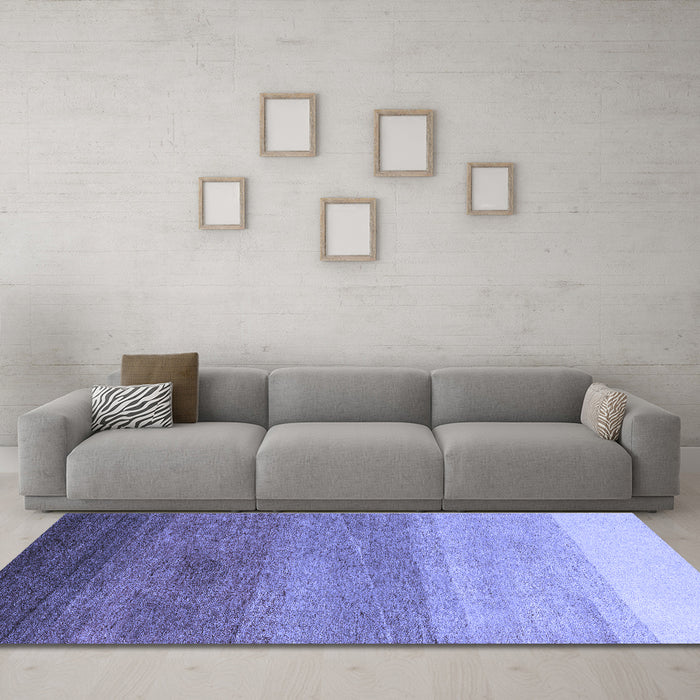 Machine Washable Abstract Blue Modern Rug in a Living Room, wshabs4299blu