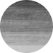 Round Machine Washable Abstract Gray Modern Rug, wshabs4299gry