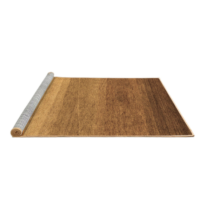 Sideview of Machine Washable Abstract Brown Modern Rug, wshabs4299brn