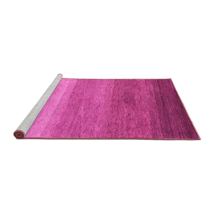 Sideview of Machine Washable Abstract Pink Modern Rug, wshabs4299pnk