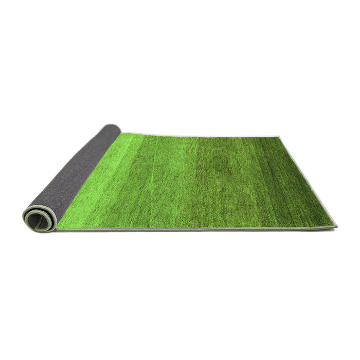 Sideview of Abstract Green Modern Rug, abs4299grn