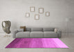 Machine Washable Abstract Purple Modern Area Rugs in a Living Room, wshabs4299pur