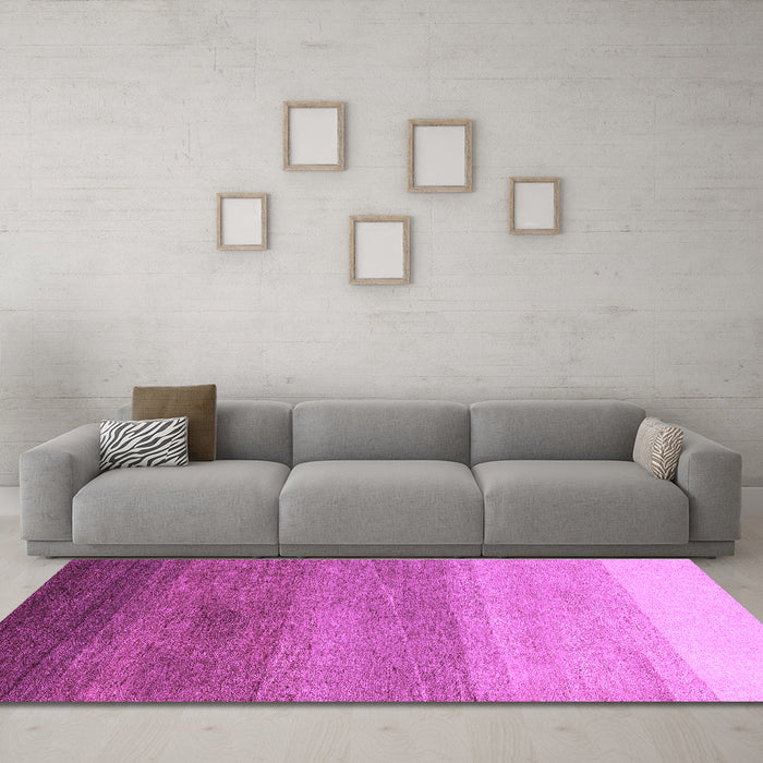 Machine Washable Abstract Purple Modern Area Rugs in a Living Room, wshabs4299pur