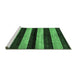 Sideview of Machine Washable Abstract Emerald Green Modern Area Rugs, wshabs429emgrn