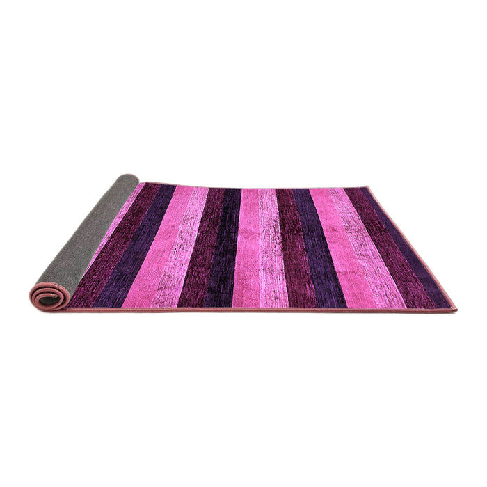 Sideview of Abstract Purple Modern Rug, abs429pur