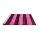 Sideview of Machine Washable Abstract Pink Modern Rug, wshabs429pnk