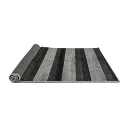 Sideview of Abstract Gray Modern Rug, abs429gry