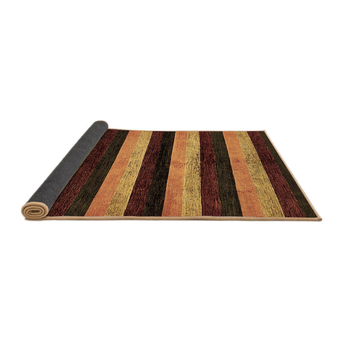 Sideview of Abstract Brown Modern Rug, abs429brn