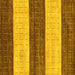 Square Abstract Yellow Modern Rug, abs42yw