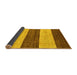 Sideview of Abstract Yellow Modern Rug, abs42yw