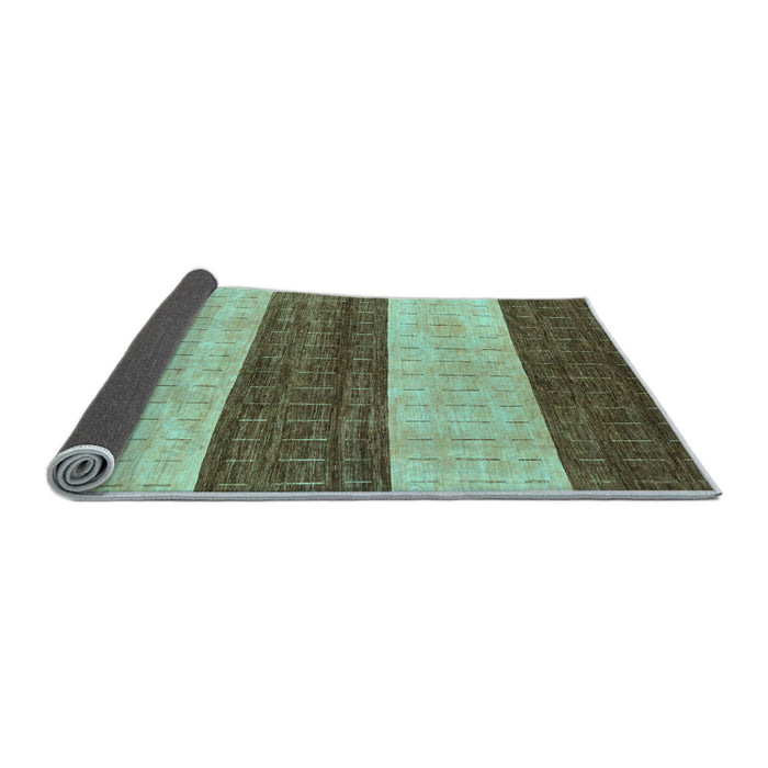 Sideview of Abstract Light Blue Modern Rug, abs42lblu