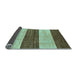 Sideview of Abstract Light Blue Modern Rug, abs42lblu