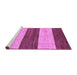 Sideview of Machine Washable Abstract Purple Modern Area Rugs, wshabs42pur