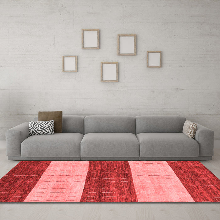 Modern Red Washable Rugs