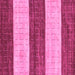 Square Abstract Pink Modern Rug, abs42pnk