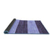 Sideview of Abstract Blue Modern Rug, abs42blu