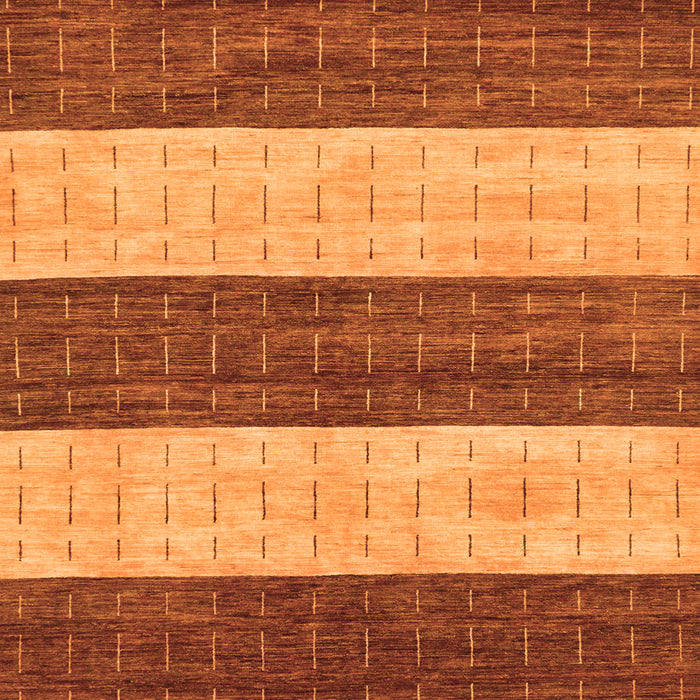 Square Machine Washable Abstract Orange Modern Area Rugs, wshabs42org