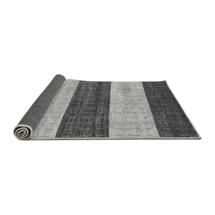 Sideview of Abstract Gray Modern Rug, abs42gry
