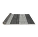 Sideview of Abstract Gray Modern Rug, abs42gry