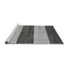 Sideview of Machine Washable Abstract Gray Modern Rug, wshabs42gry