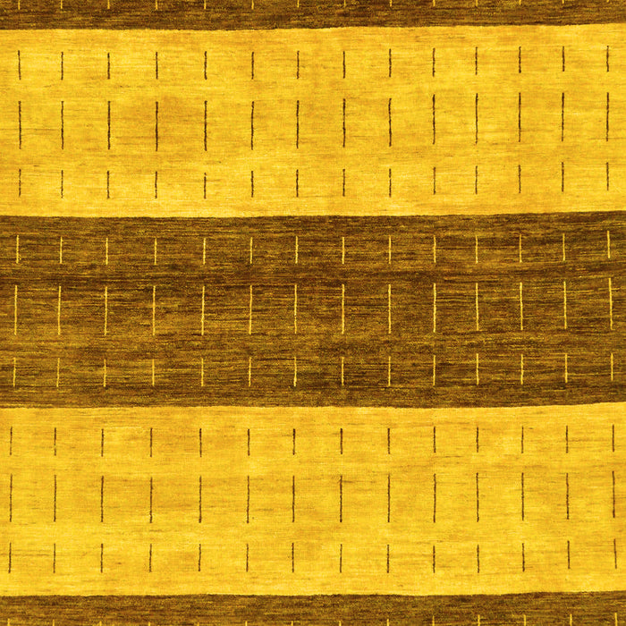 Machine Washable Abstract Yellow Modern Rug, wshabs42yw