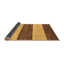 Sideview of Abstract Brown Modern Rug, abs42brn
