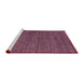 Sideview of Machine Washable Abstract Purple Pink Rug, wshabs4300