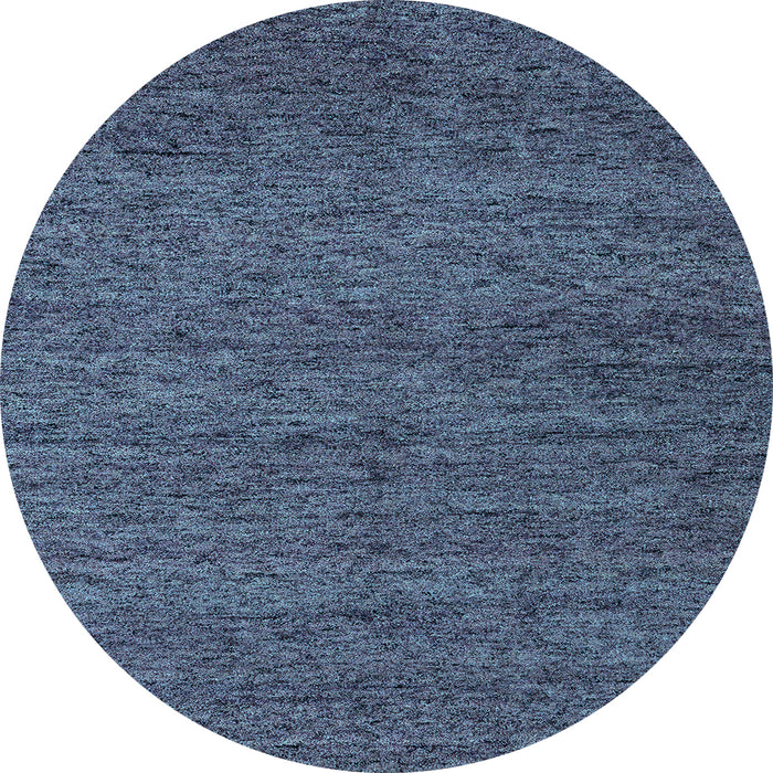 Round Abstract Light Blue Modern Rug, abs4300lblu