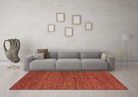 Machine Washable Abstract Orange Modern Rug, wshabs4300org