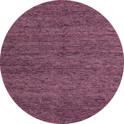 Round Abstract Purple Pink Modern Rug, abs4300