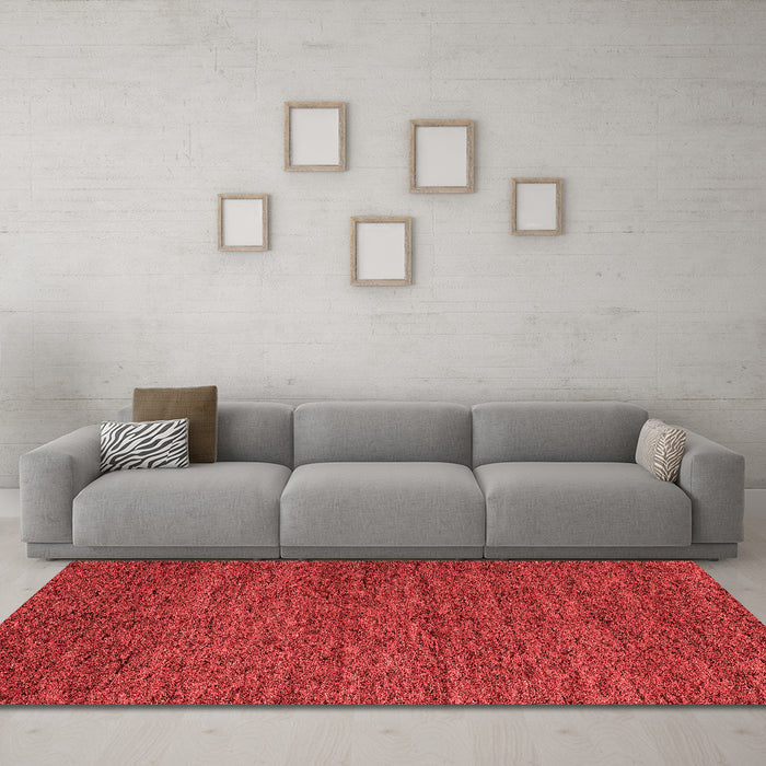 Modern Red Washable Rugs