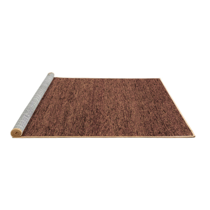 Sideview of Machine Washable Abstract Brown Modern Rug, wshabs4300brn
