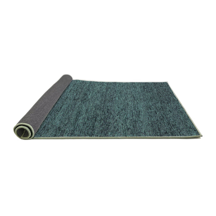 Sideview of Abstract Turquoise Modern Rug, abs4300turq