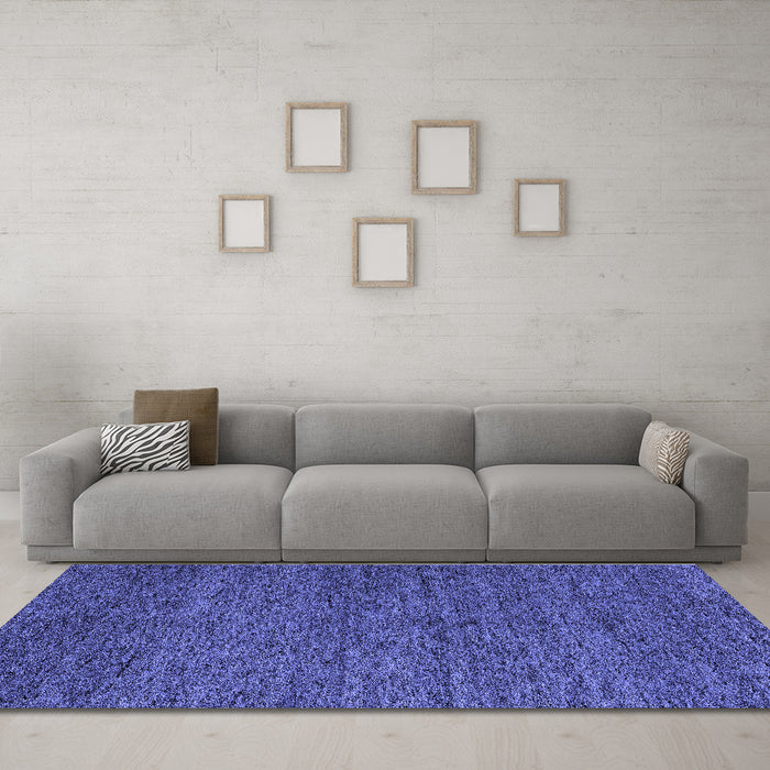 Machine Washable Abstract Blue Modern Rug in a Living Room, wshabs4300blu