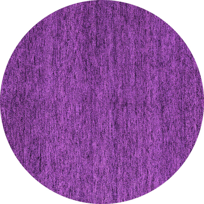 Round Machine Washable Abstract Purple Modern Area Rugs, wshabs4300pur